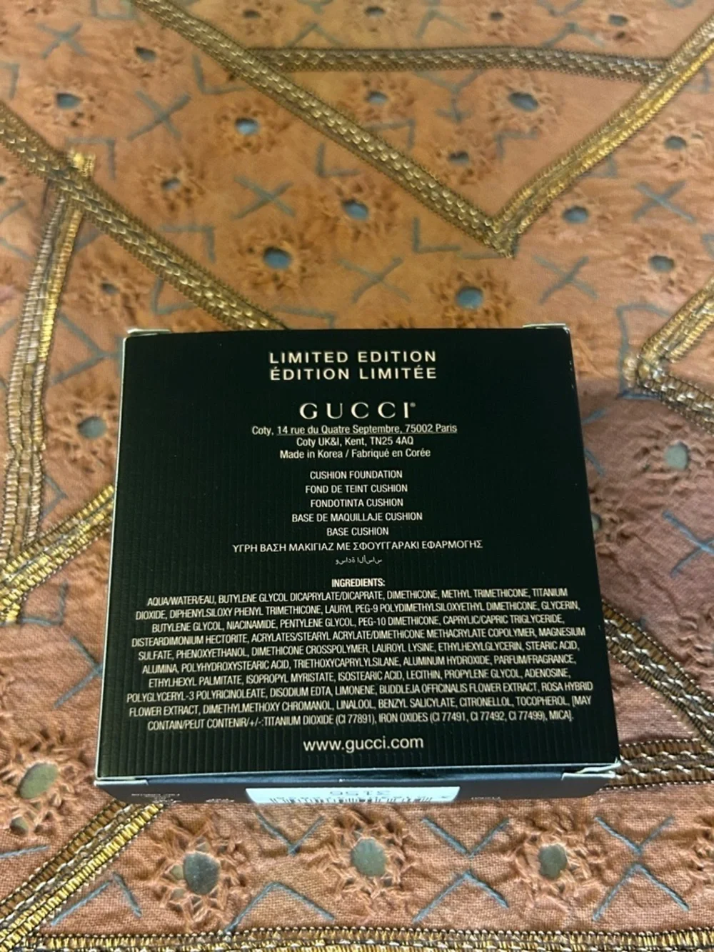 Gucci Limited-Edition Cushion De Beauté SPF Foundation in Shade 03